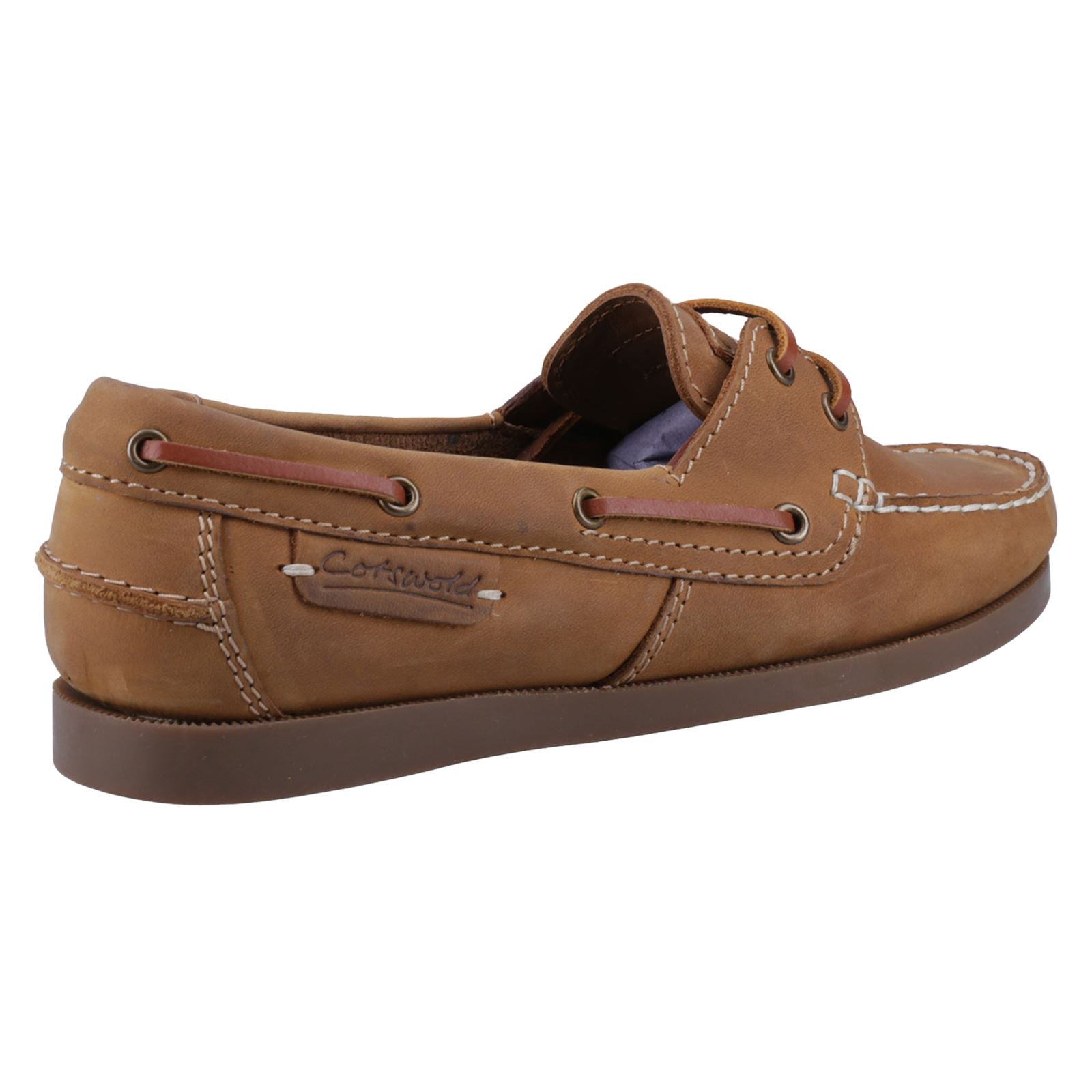 Cotswold Waterlane Leder Damen Bootsschuhe In Kamelfarbe