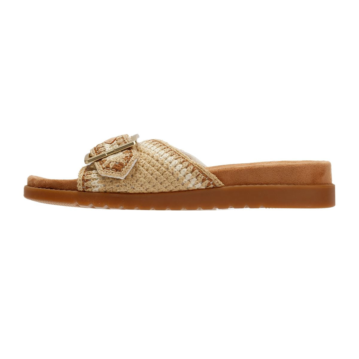 TOMS Marin Slide Textile Damen Sandalen In Beige