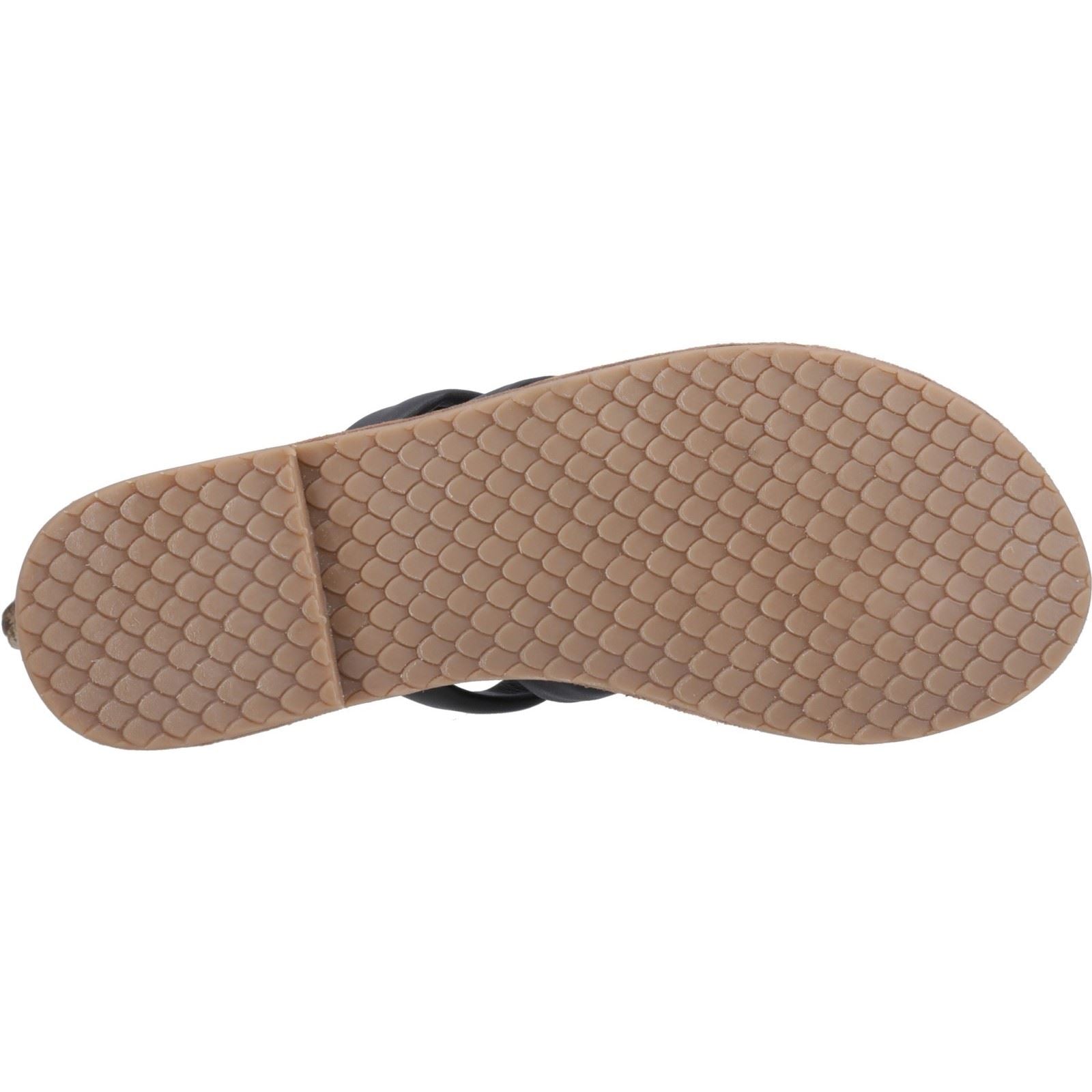 Hush Puppies Hope Damen Sandalen Aus Schwarzem Leder