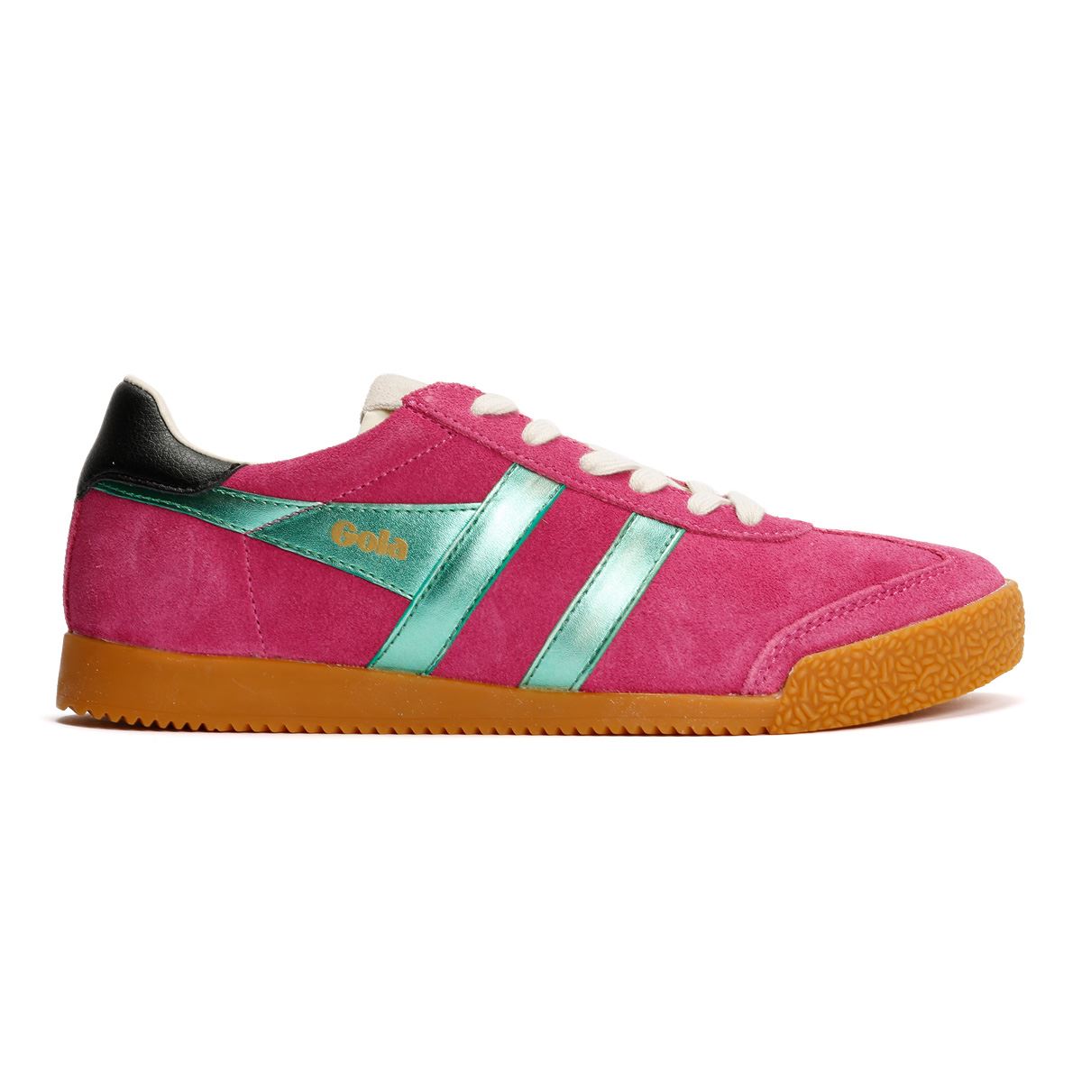 Gola Elan Glitz Damen Turnschuhe Aus Wildleder In Rosa