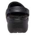 Crocs Classic Platform Lined Damen Clogs Aus Thermoplast In Schwarz