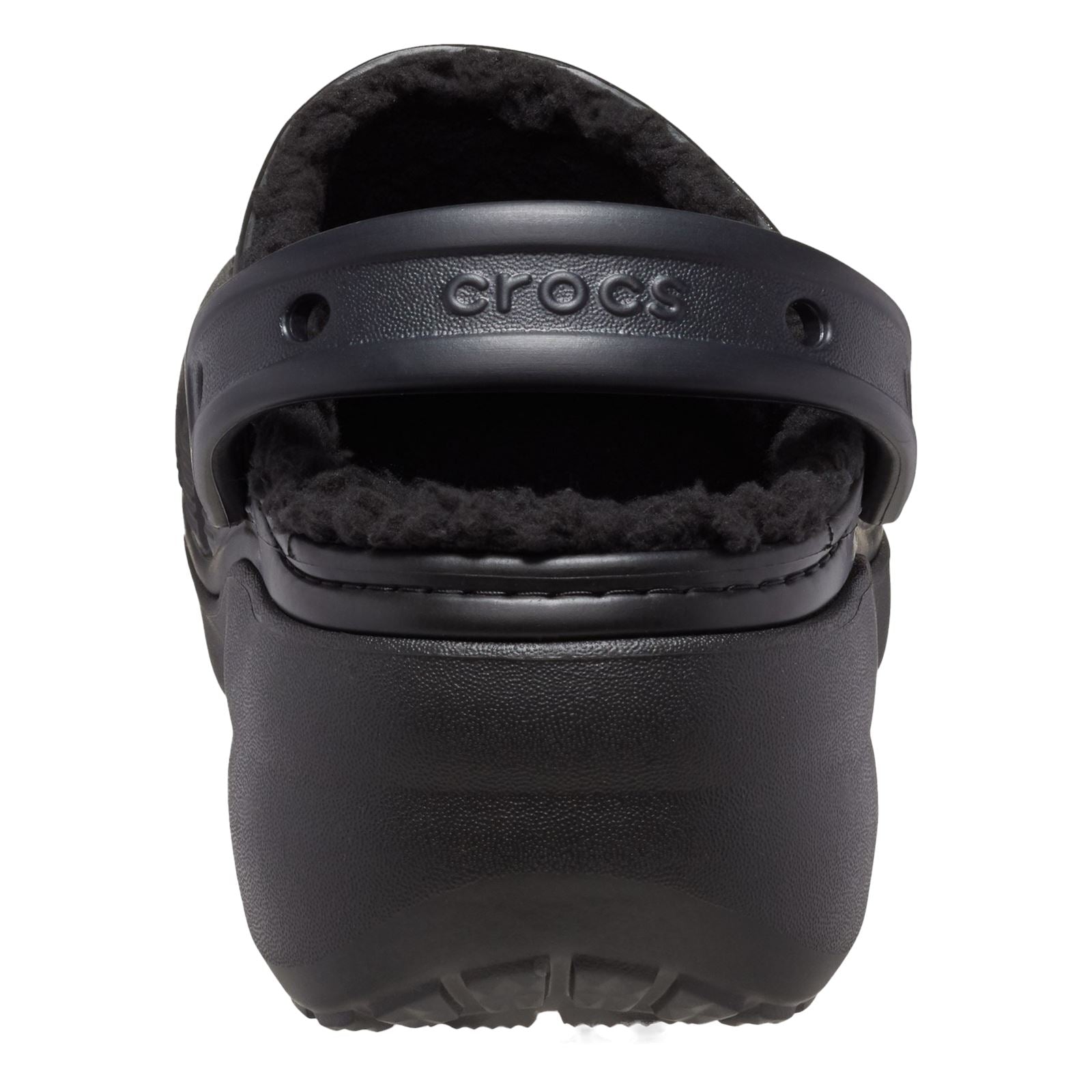 Crocs Classic Platform Lined Damen Clogs Aus Thermoplast In Schwarz