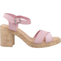 Hush Puppies Georgia Cork Damen Sandalen Aus Leder In Blush