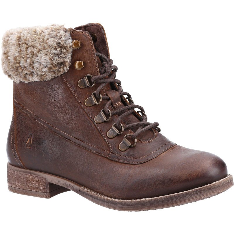 Hush Puppies Effie Kunstpelz Damen Braune Stiefel