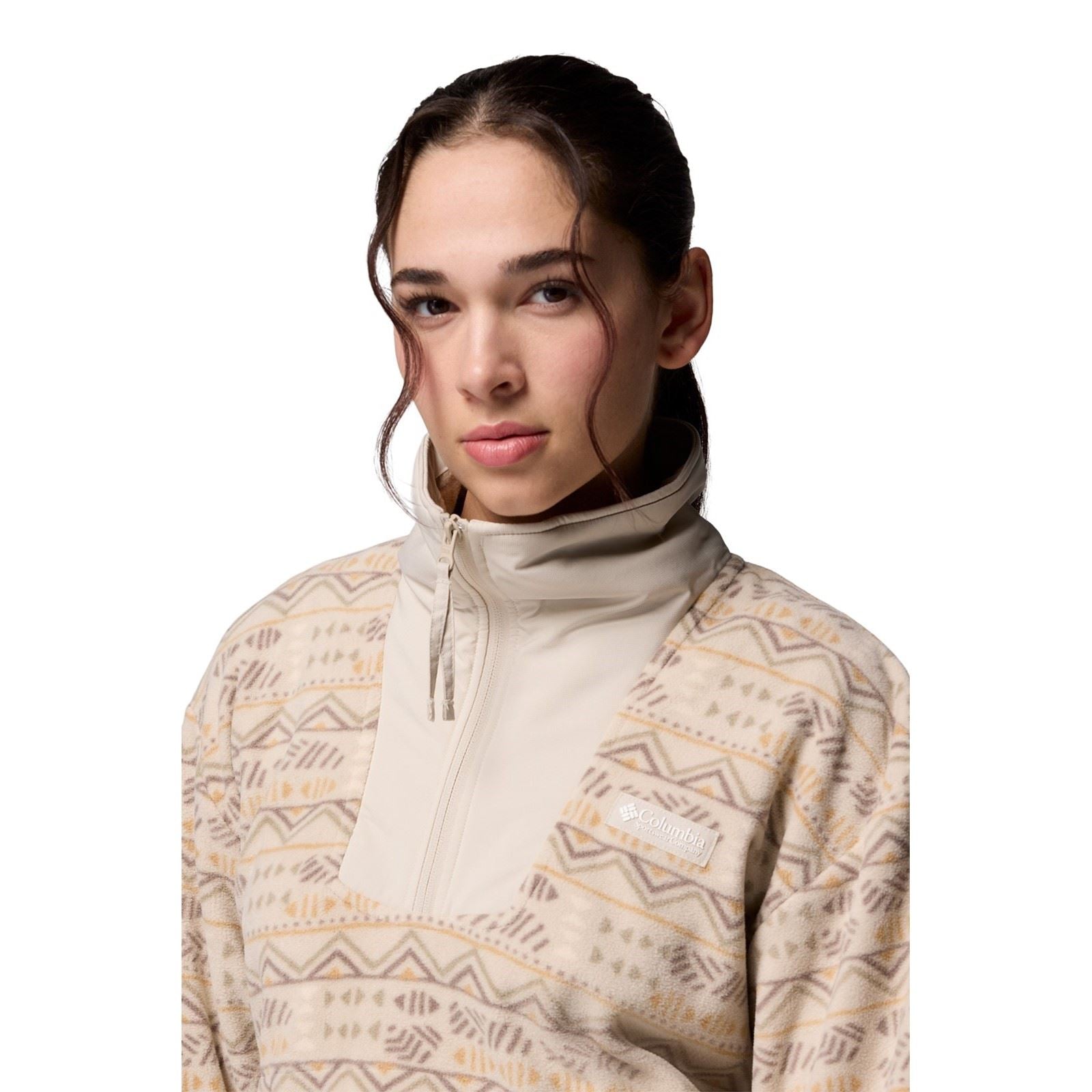 Columbia Sequoia Grove Printed Half Zip Polyester Damen Brauner Pullover