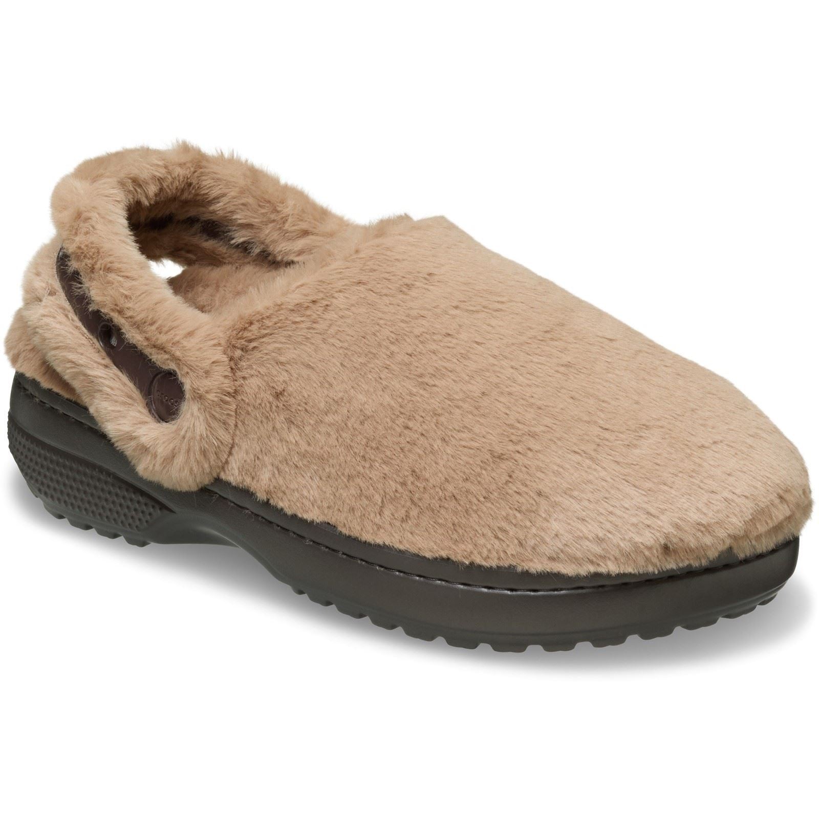 Crocs Classic Unfurgettable Polyester Damen Milchschokoladen Clogs
