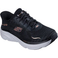 Skechers D'Lux Vapor Clear Horizon Damen Sneaker In Schwarz Aus Textil