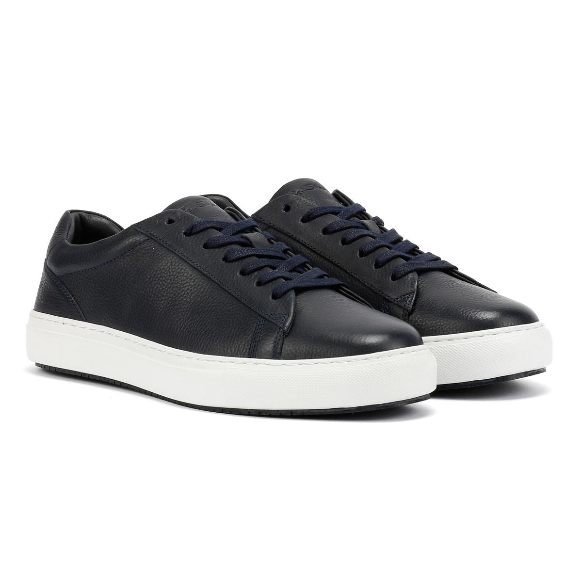 Ben Sherman Ace Cupsole Herrenblaue Ledersneakers