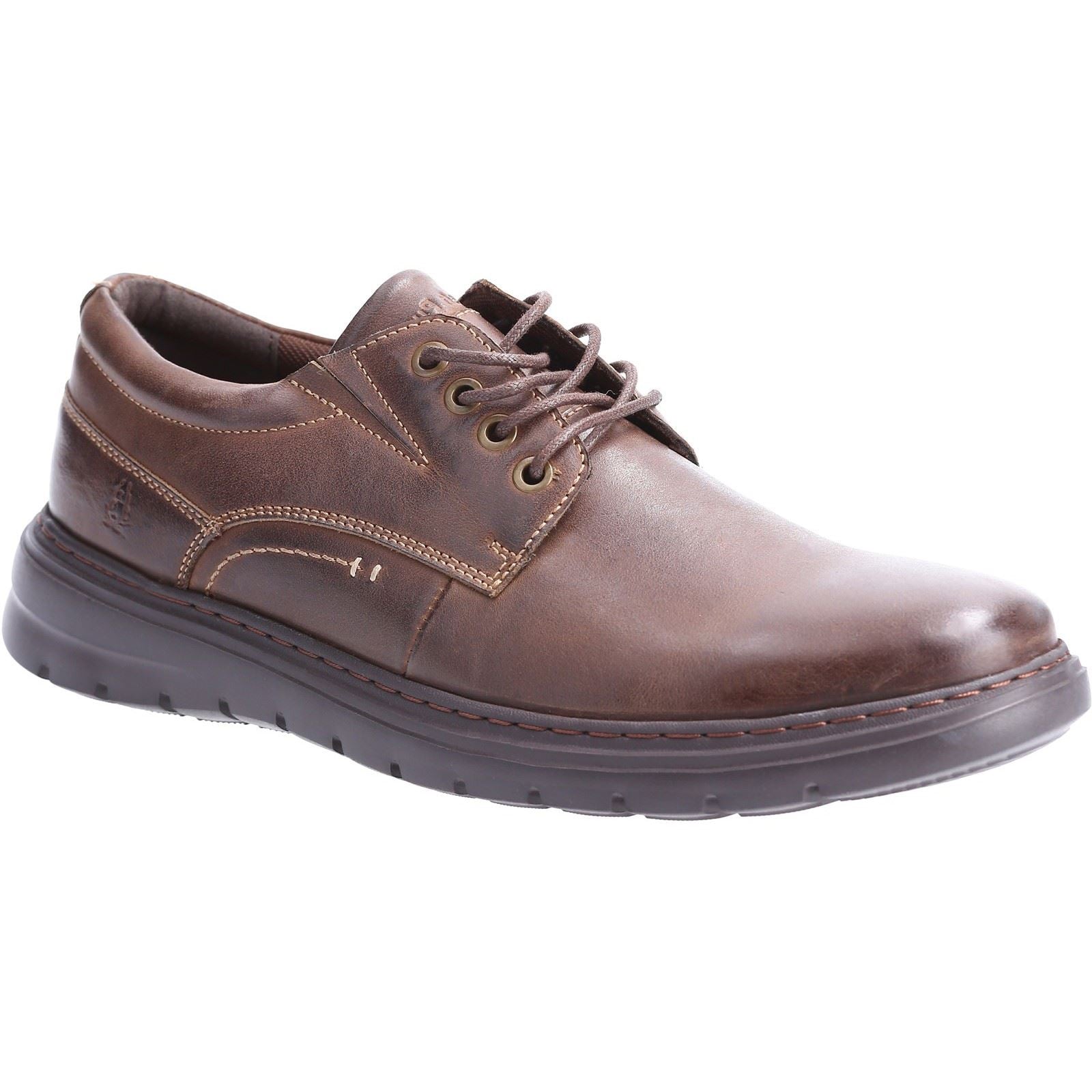 Hush Puppies TRITON LACE UP Herren Schnürschuhe Aus Braunem Leder