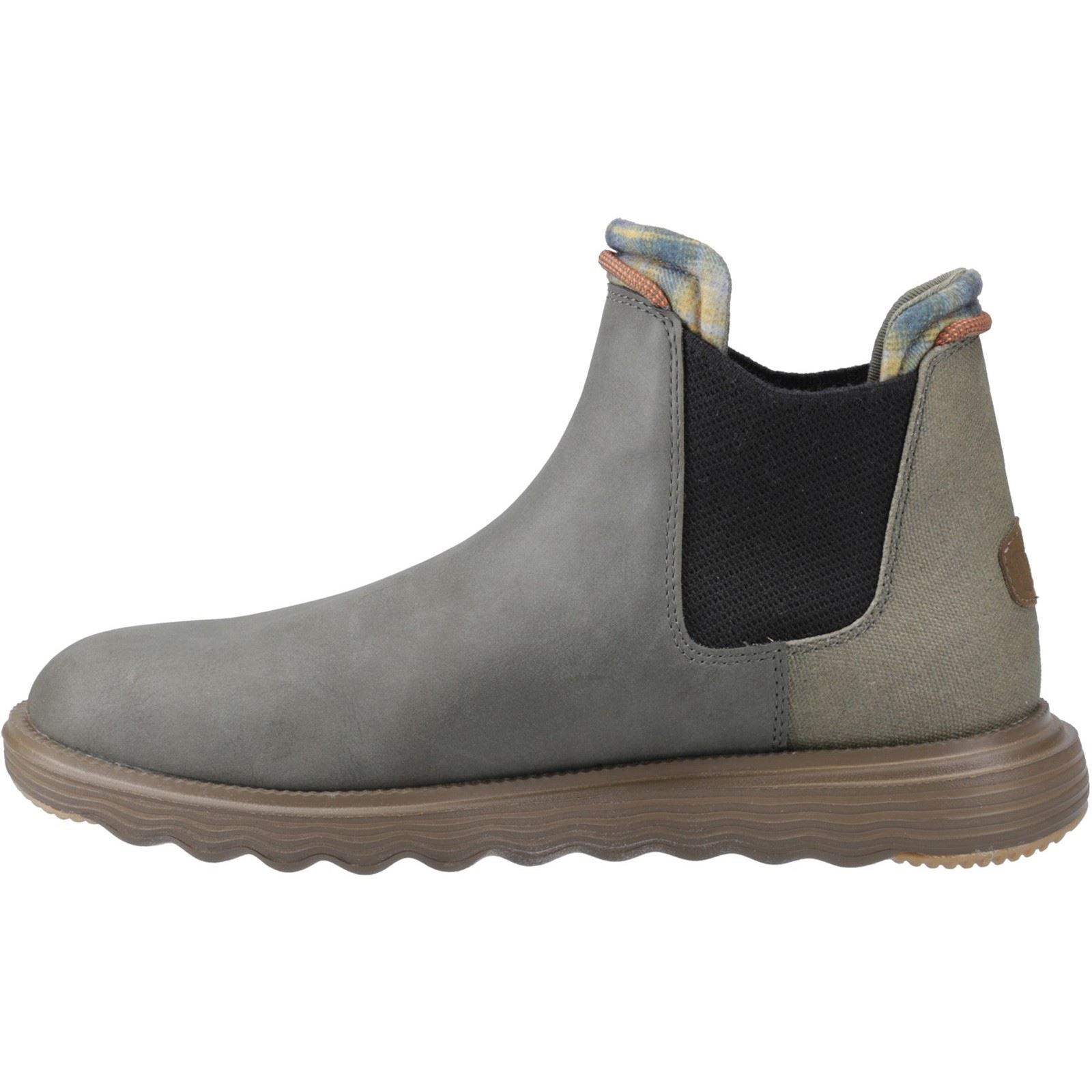 HEYDUDE Branson Classic Herrenstiefel In Dunkeloliv/Espresso