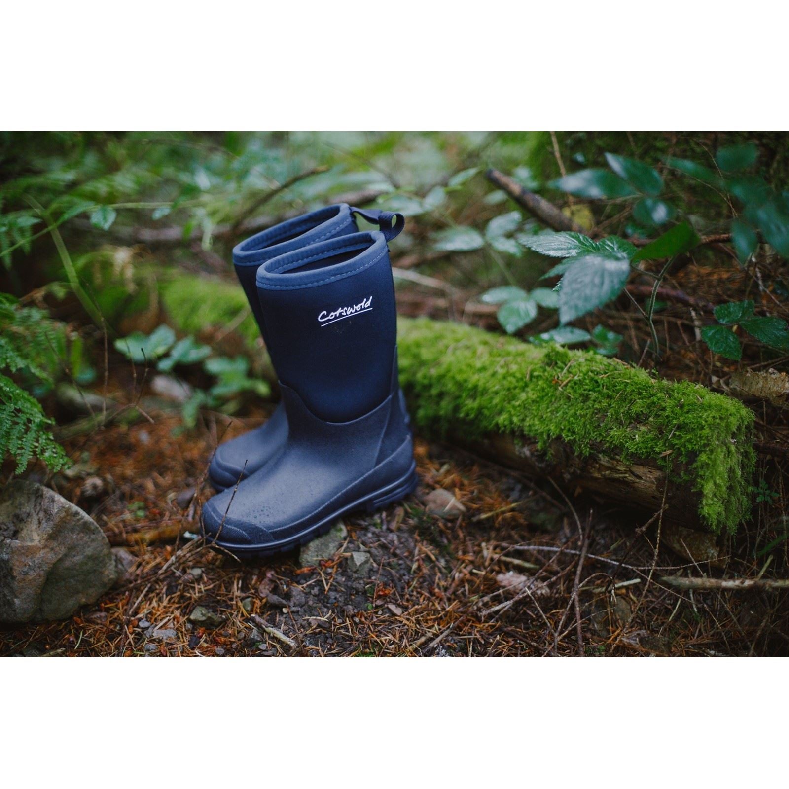 Cotswold Hilly Neoprene TPR+Neopren Unisex Kinder Gummistiefel in Marineblau