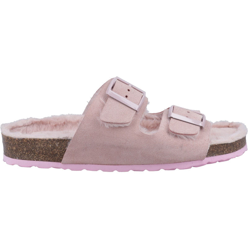 Hush Puppies Jessie Leder Damen Hausschuhe In Rosa