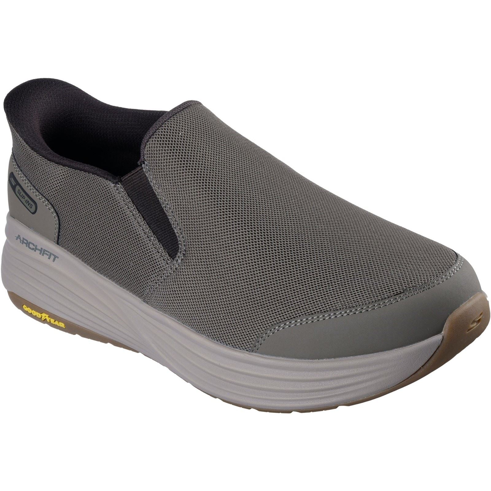 Skechers Go Walk Stability 2.0 Tpu Herren Dunkeltaupe Sneakers