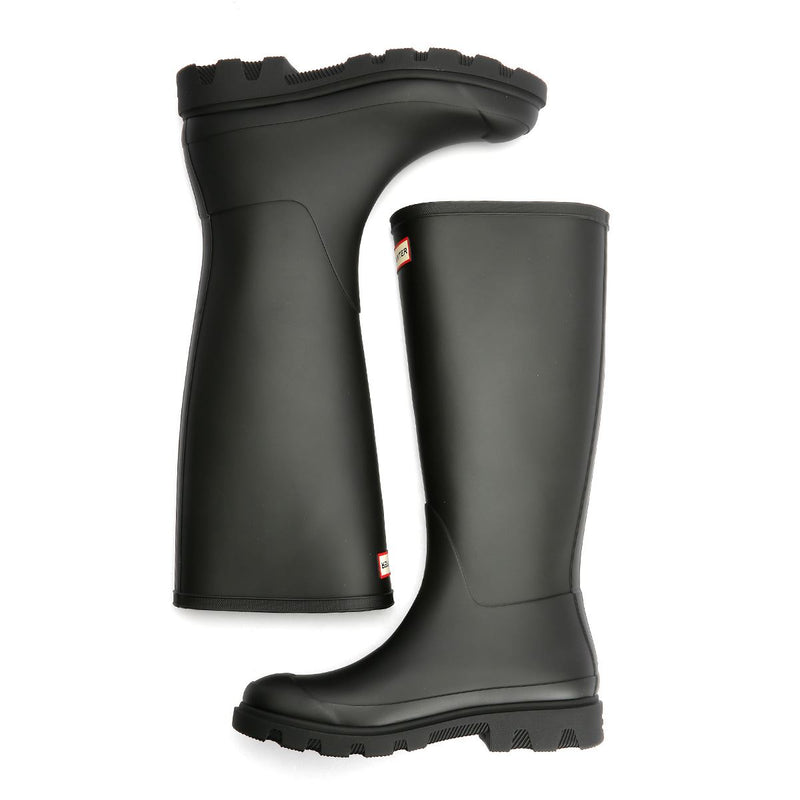 Hunter Downpour Tall Gummi Damen Schwarze Farbe Gummistiefel