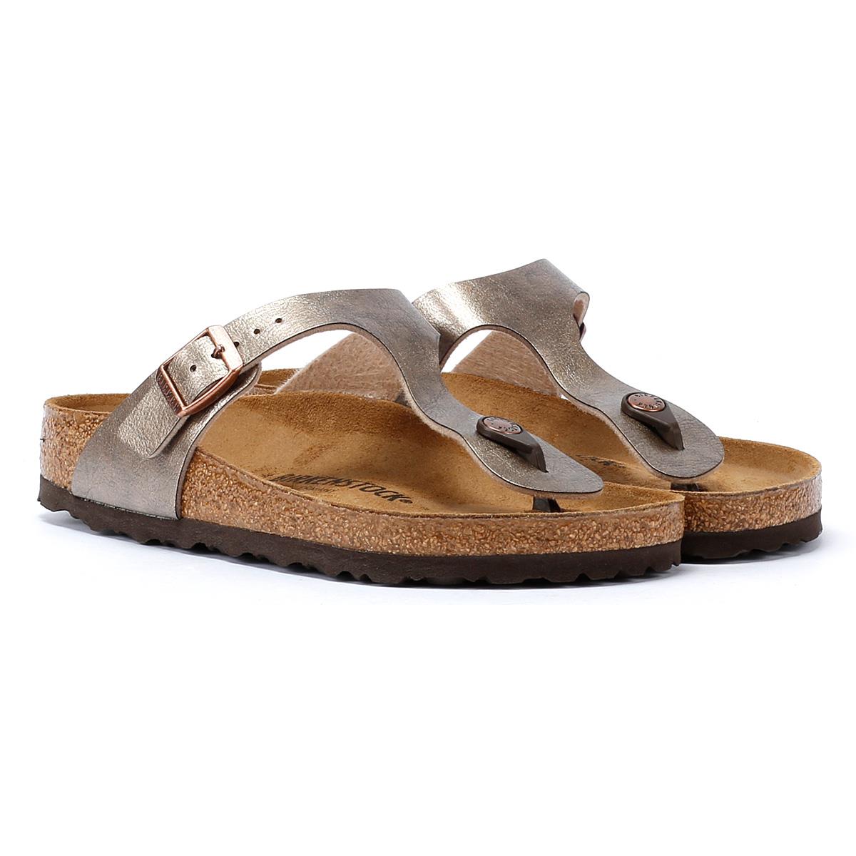 Birkenstock Gizeh Birko Flor Elegante Sandalen In Taupe Für Damen