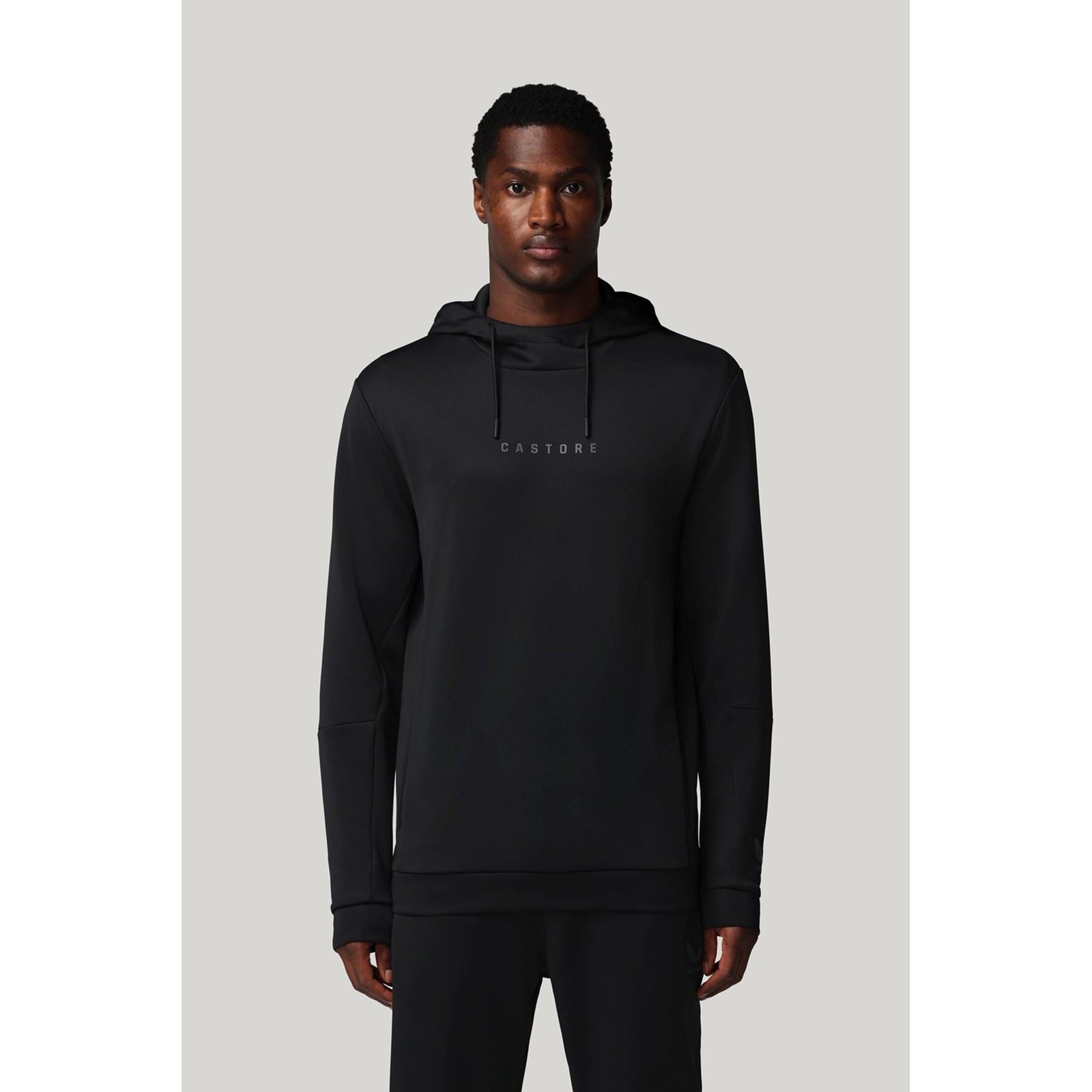 Castore Flex Hoodie Herren Schwarzes Kapuzensweatshirt