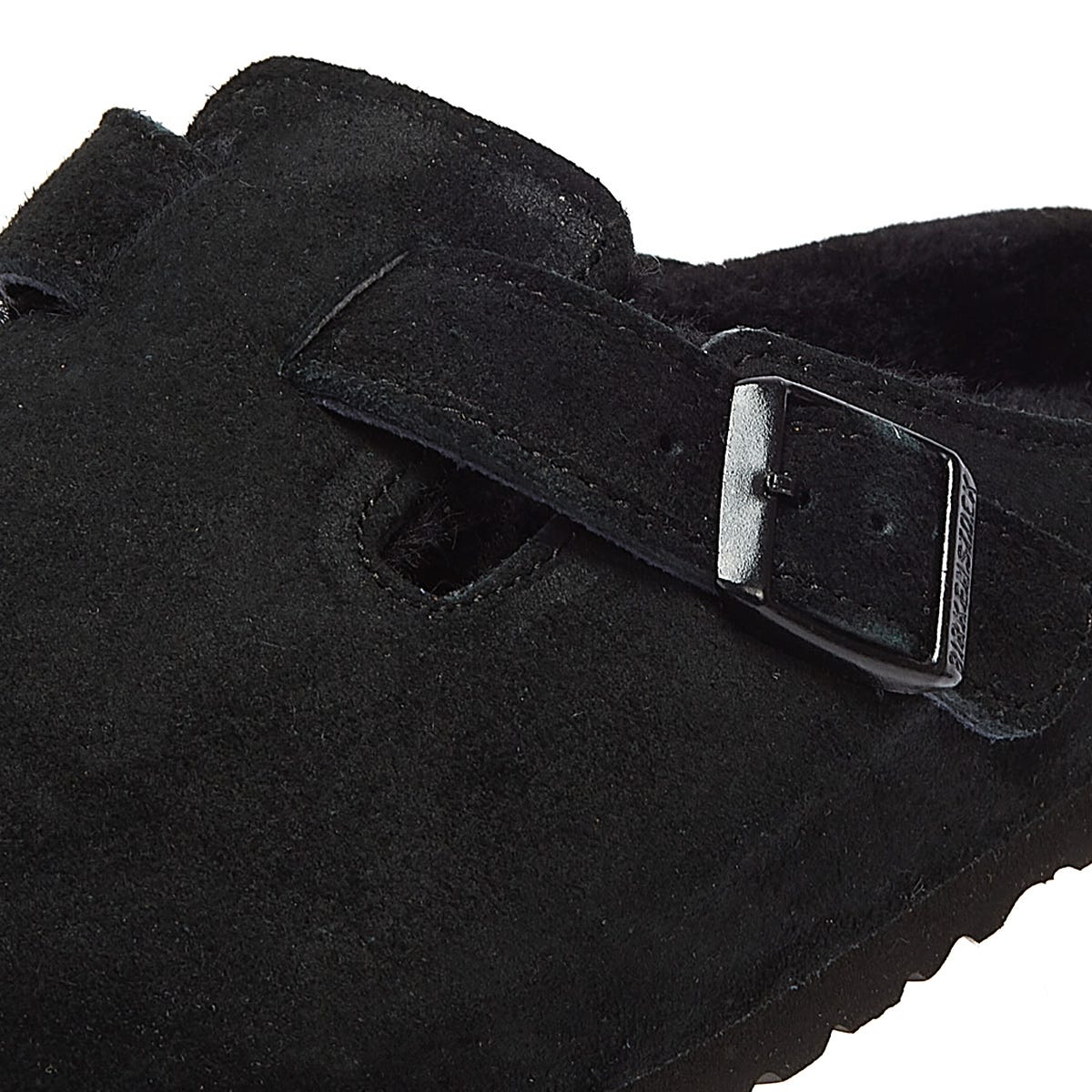 Birkenstock Boston Shearling Schwarz Hausschuhe