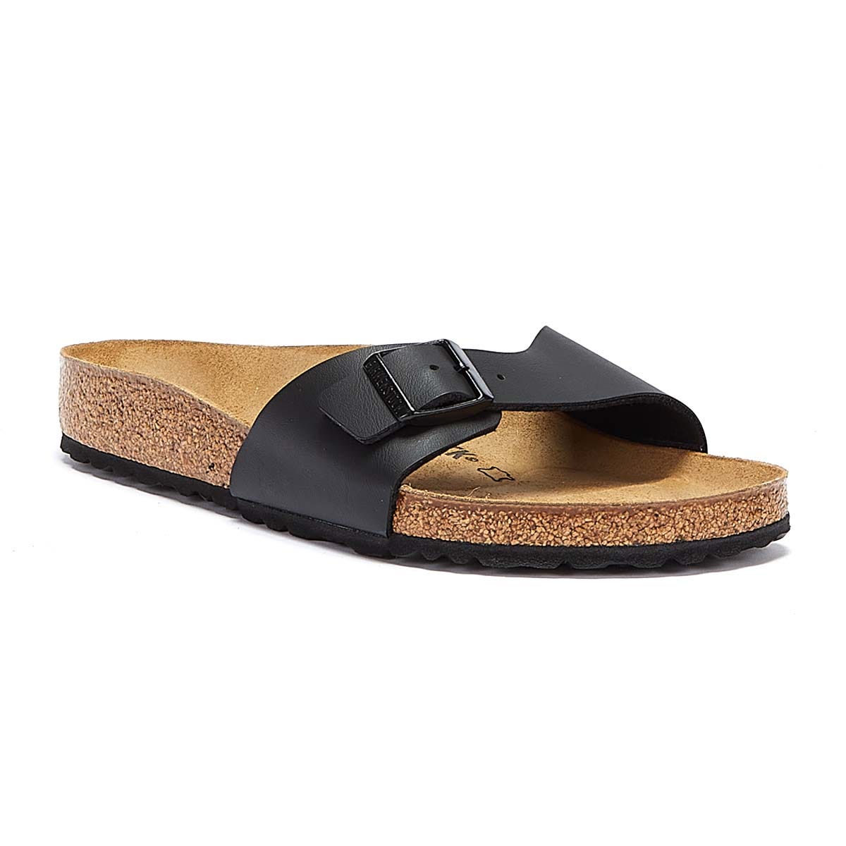Birkenstock Madrid Birko Flor Damen Schwarz Sandalen