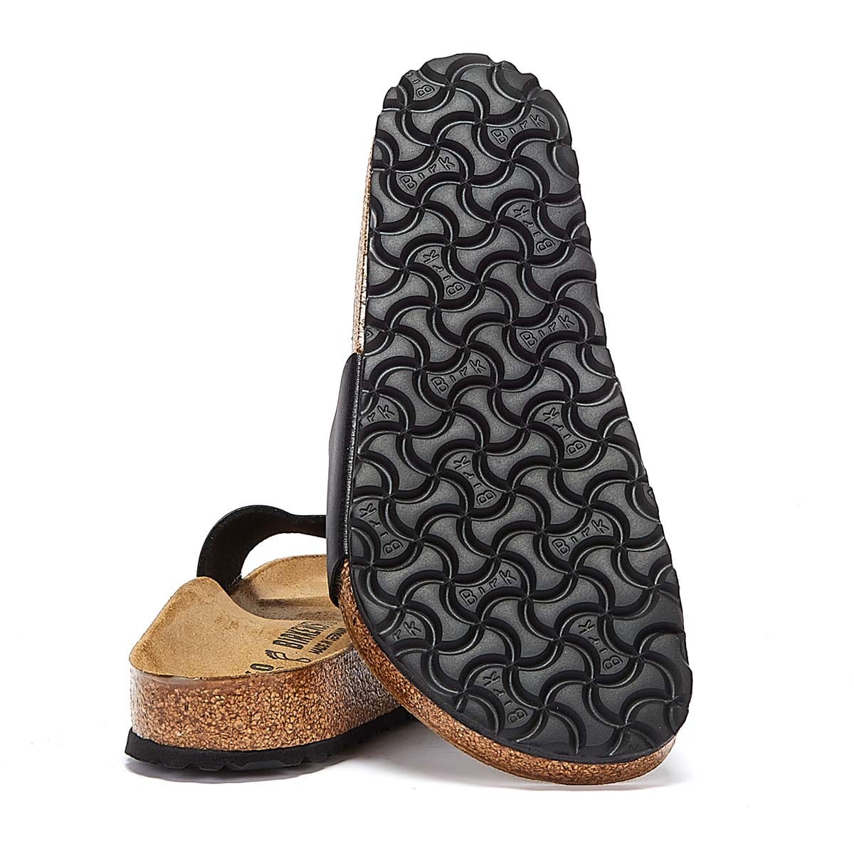 Birkenstock Madrid Birko Flor Damen Schwarz Sandalen