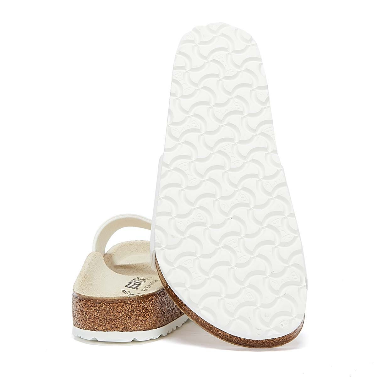 Birkenstock Madrid Birko Flor Damen Weiße Sandalen