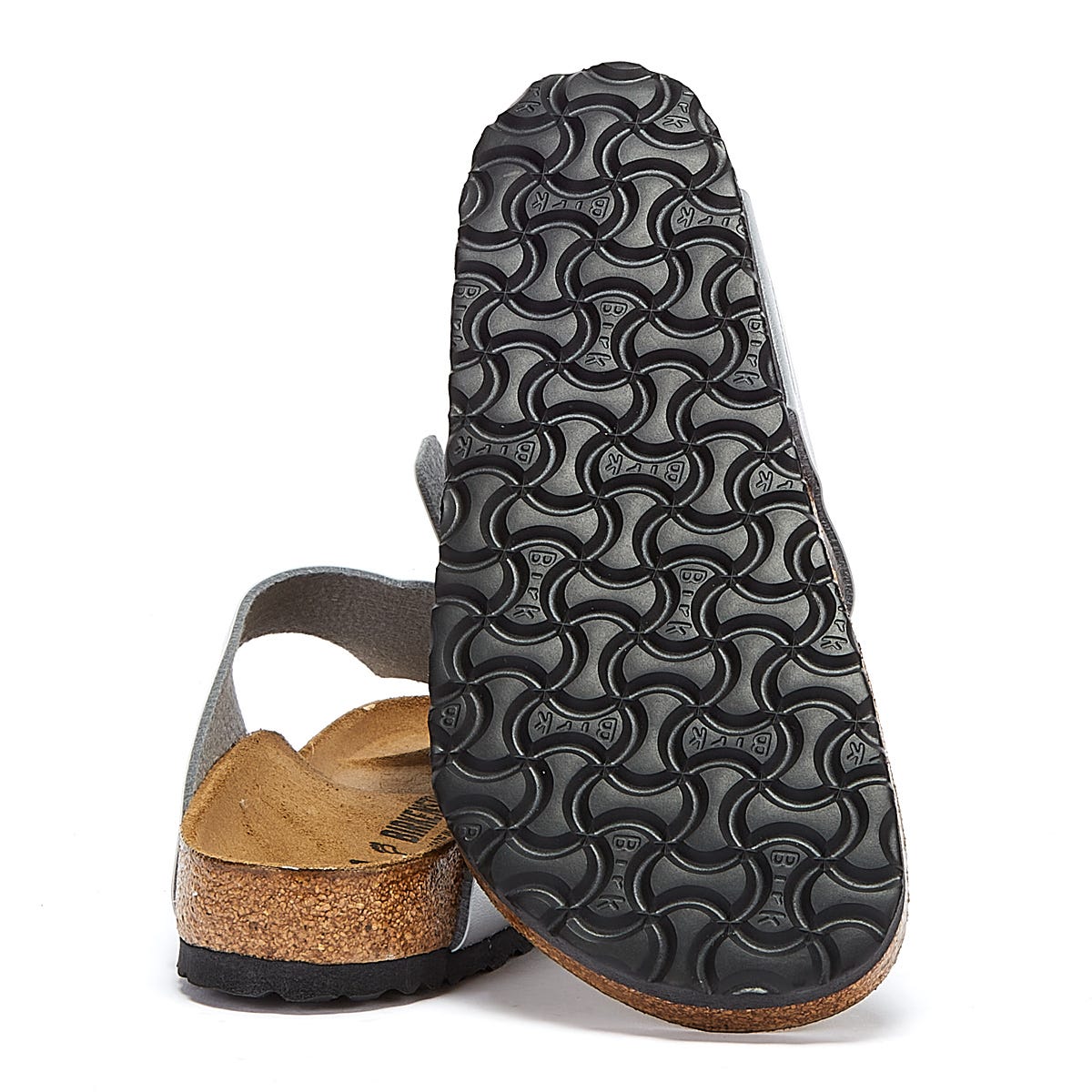 Birkenstock Gizeh Birko Flor Damen Silber Sandalen