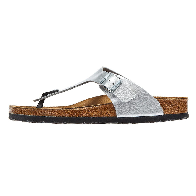 Birkenstock Gizeh Birko Flor Damen Silber Sandalen