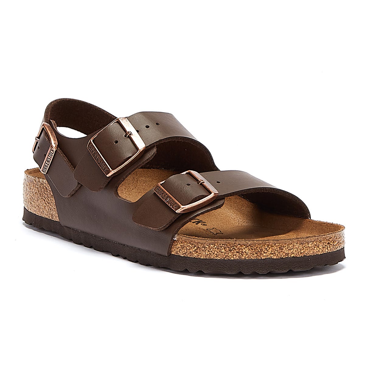 Birkenstock Milano Birko Flor Dunkelbraun Sandalen