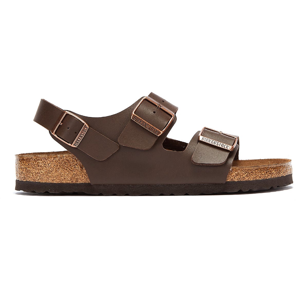 Birkenstock Milano Birko Flor Dunkelbraun Sandalen