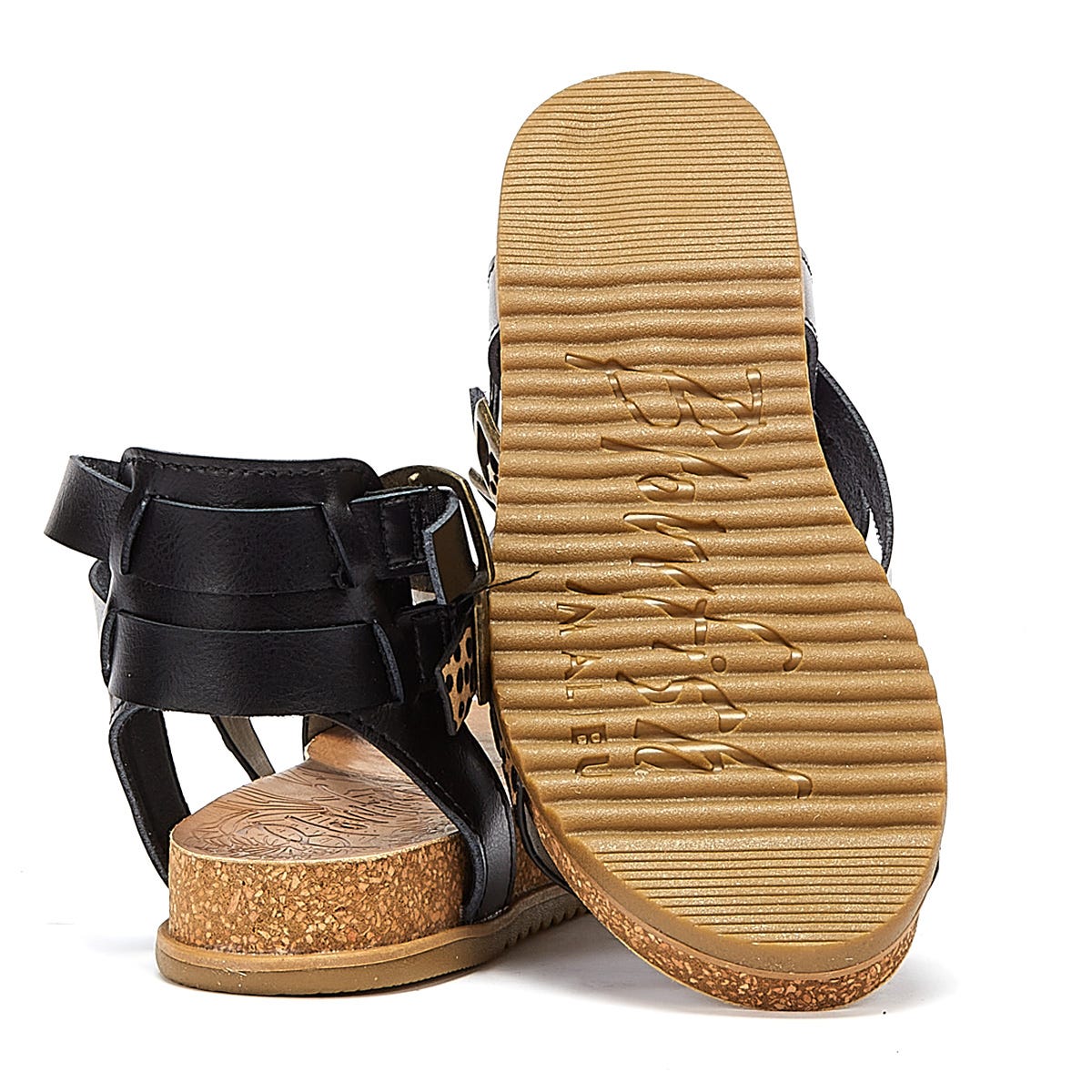 Blowfish Malibu Fandie Damen Leopard / Schwarz Sandalen
