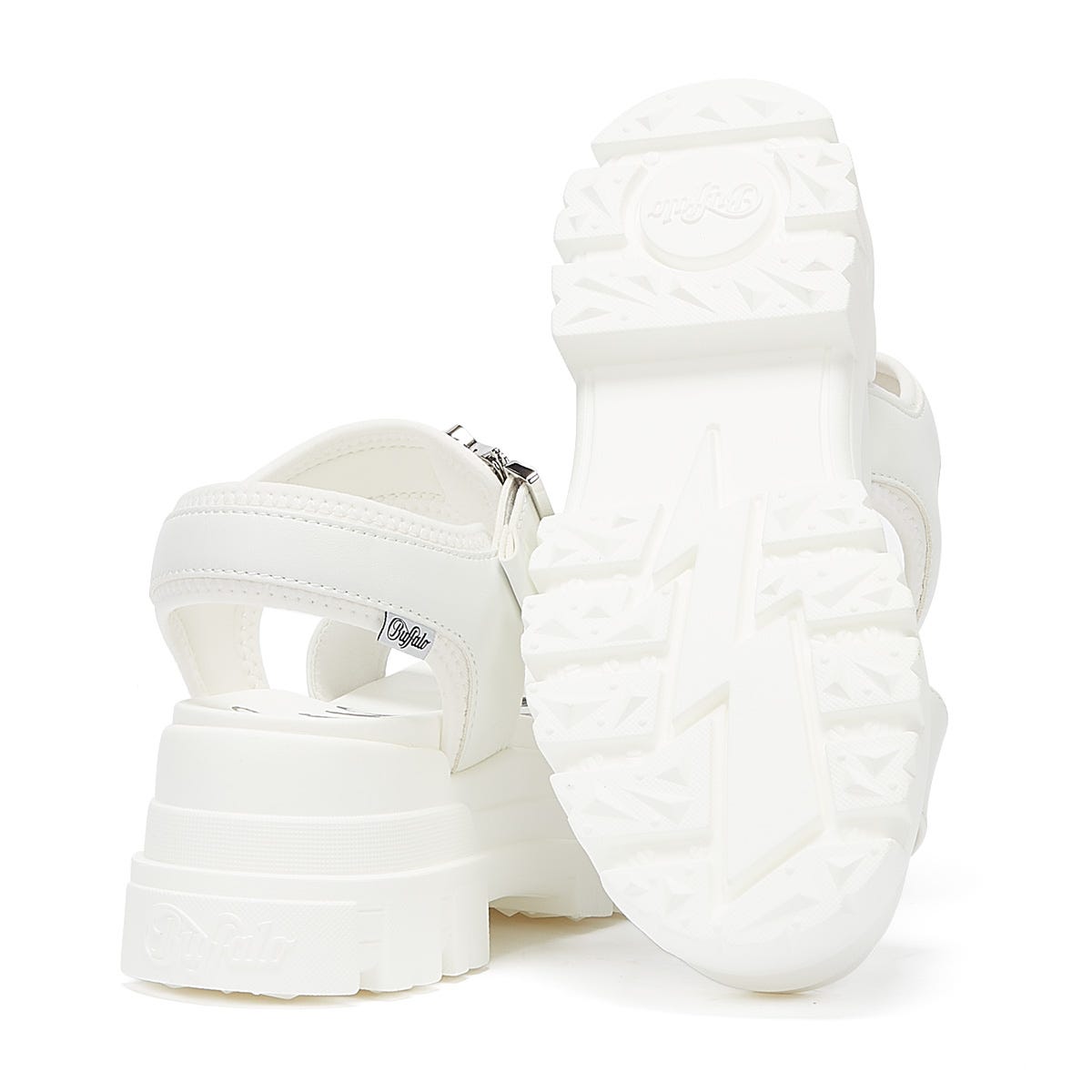 Buffalo Jojo Damen Weiße Sandalen