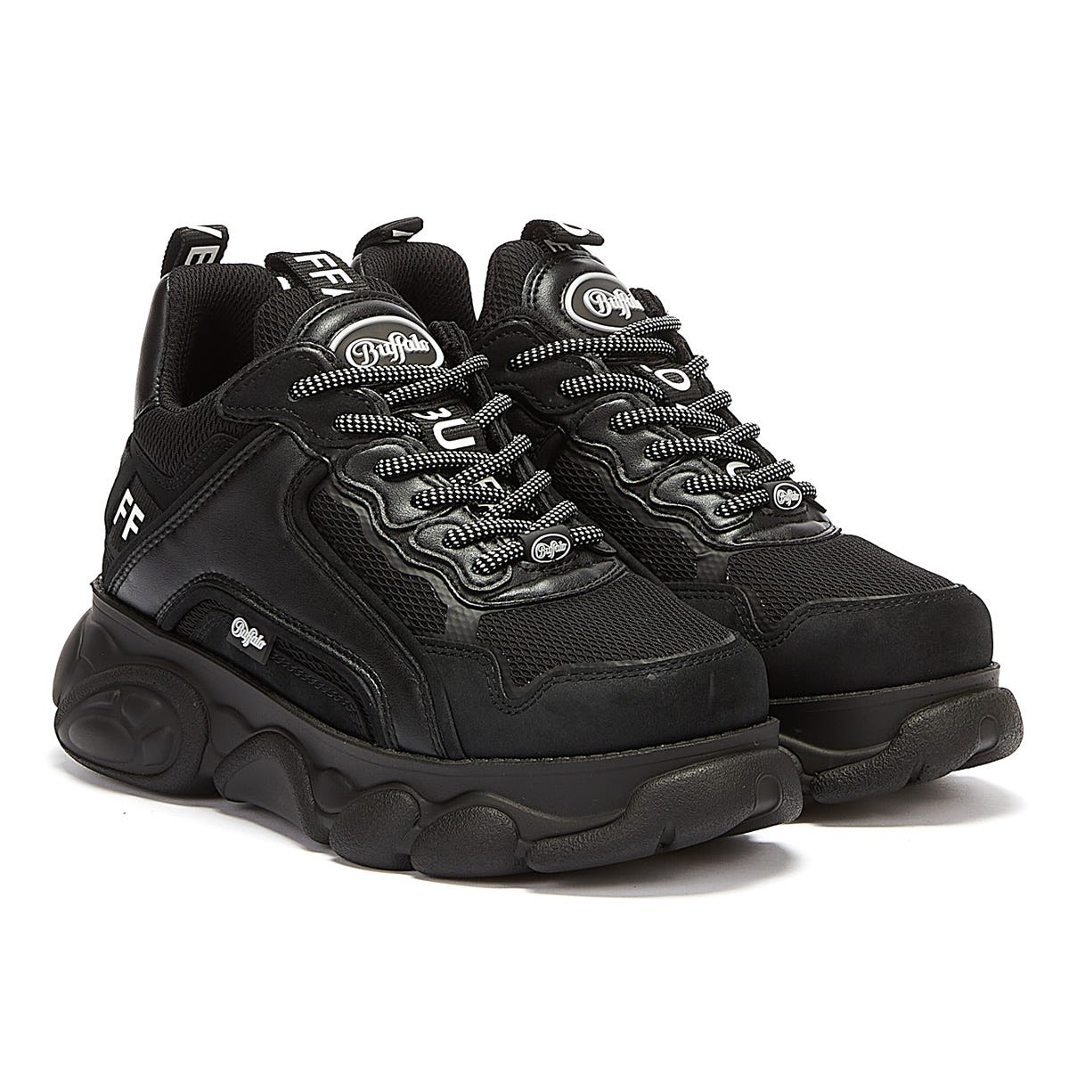 Buffalo Chai Damen Schwarz Turnschuhe