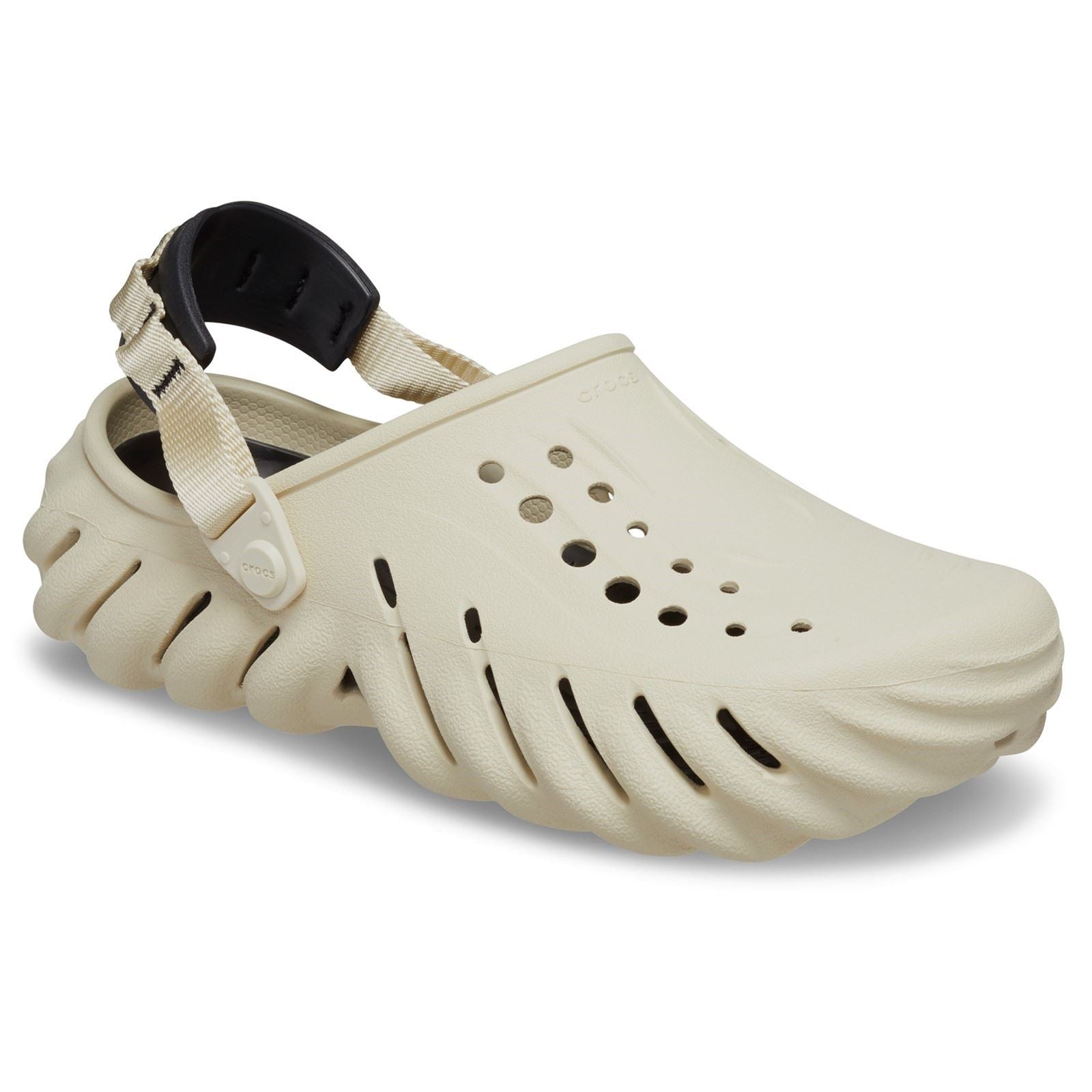 Crocs Echo Thermoplastische Knochen/Schwarze Farbe Clogs
