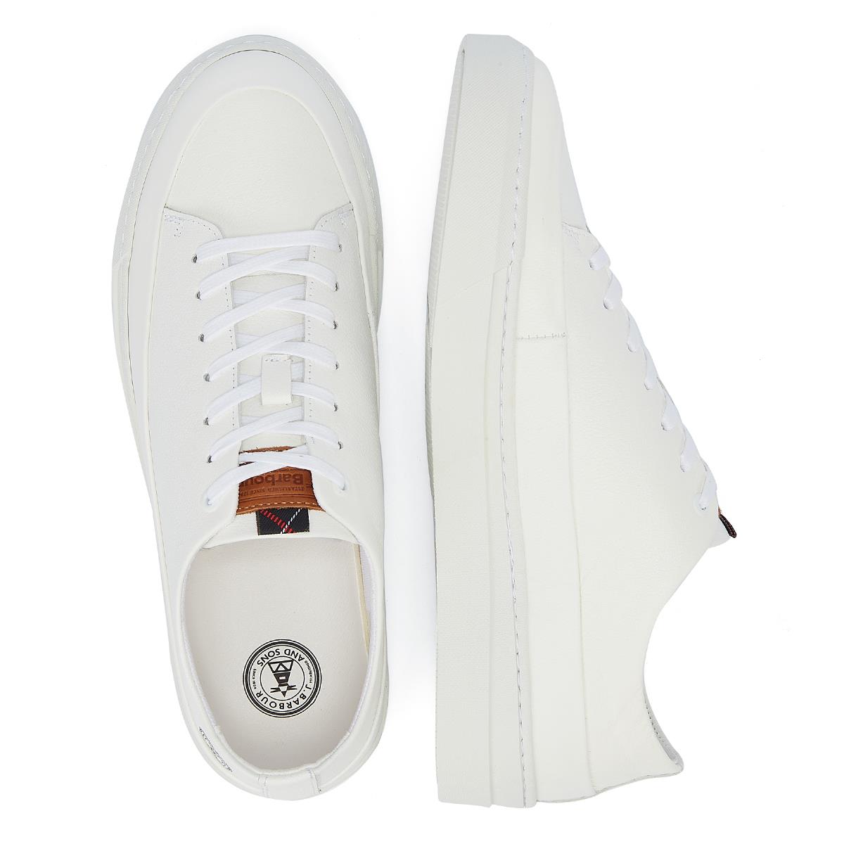 Barbour Lago Herren-Sneaker In Weiß