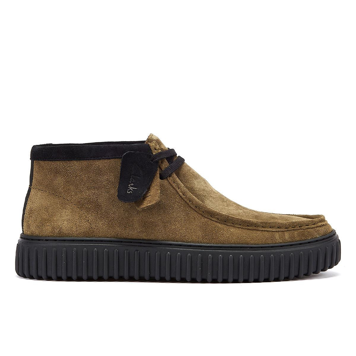 Clarks Main Torhill Hi Wildlederstiefel Für Herren In Olivgrün