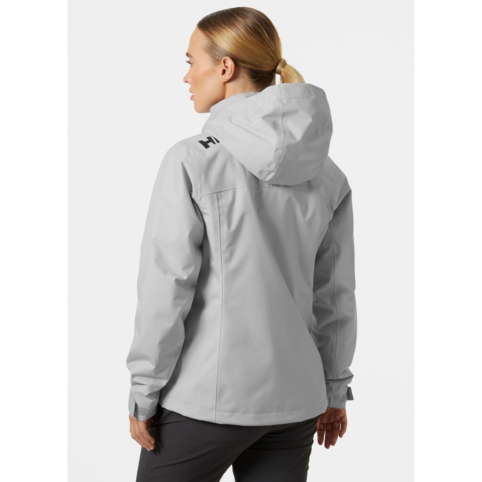 Helly Hansen Sport Crew Hooded Midlayer Sailing 2.0 Damen Graue Segeljacke