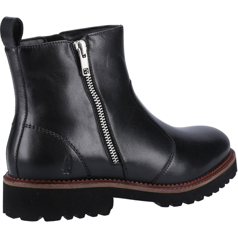 Hush Puppies Grace Zip Damenstiefel Aus Schwarzem Wildleder