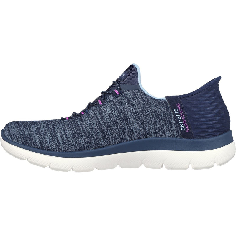 Skechers Summits Dazzling Haze Textile Damen Sneaker In Marineblau/Lila