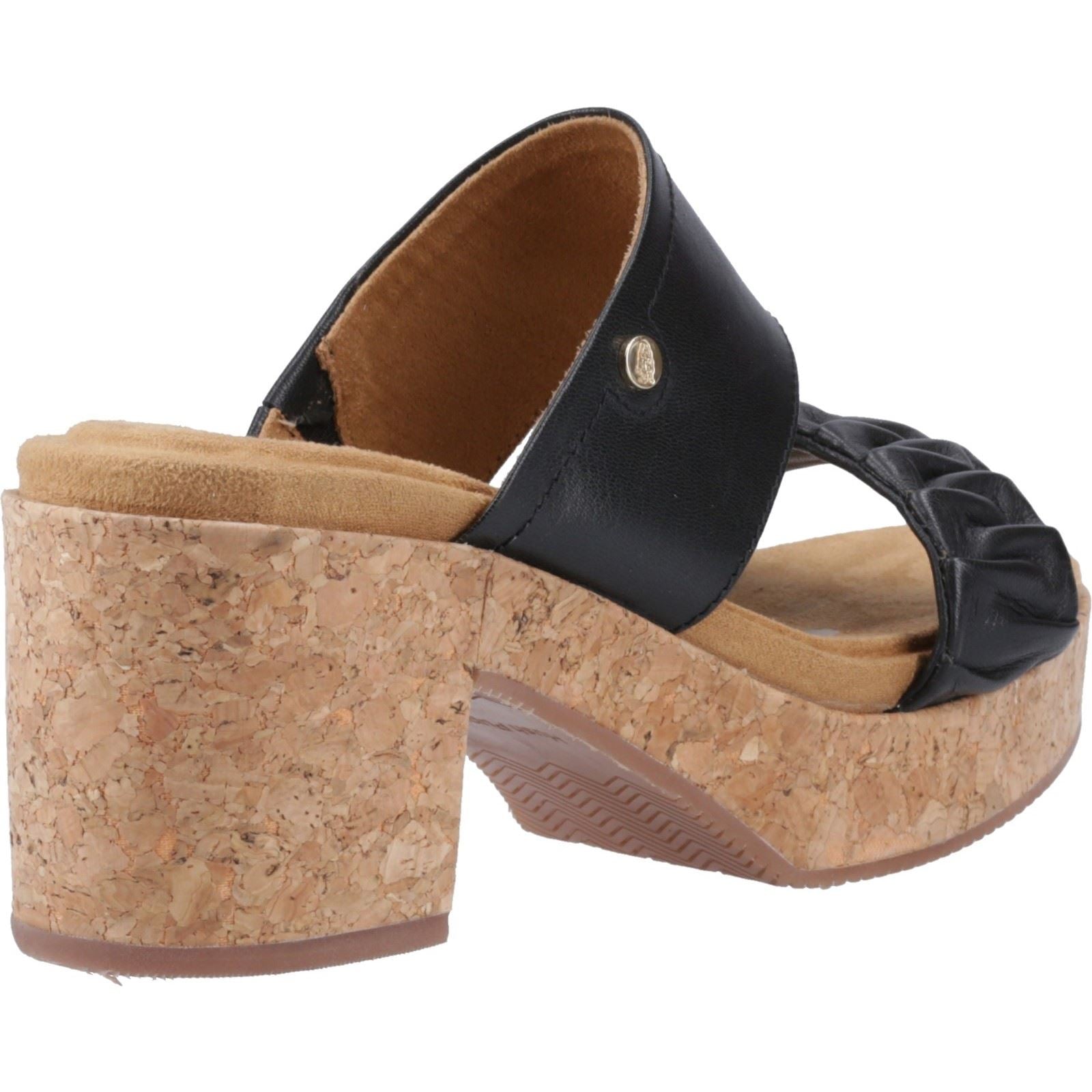 Hush Puppies Poppy Damen Sandalen Aus Schwarzem Leder