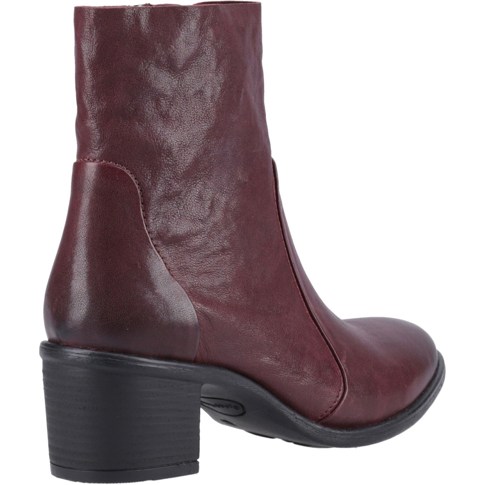 Hush Puppies Winona Damen Stiefel aus Leder in Pflaumenfarbe