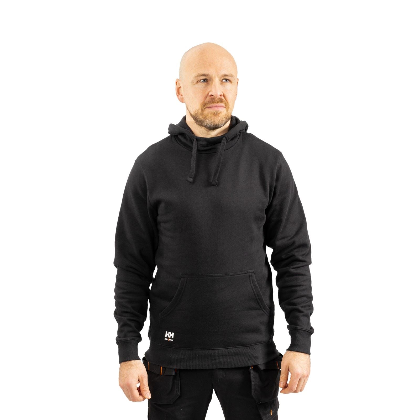 Helly Hansen Workwear Manchester Baumwolle Herren Schwarzes Kapuzensweatshirt