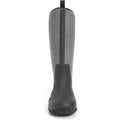 Muck Boots Hale Gummistiefel Schwarz Mit Flauschigem Hahnentrittmuster