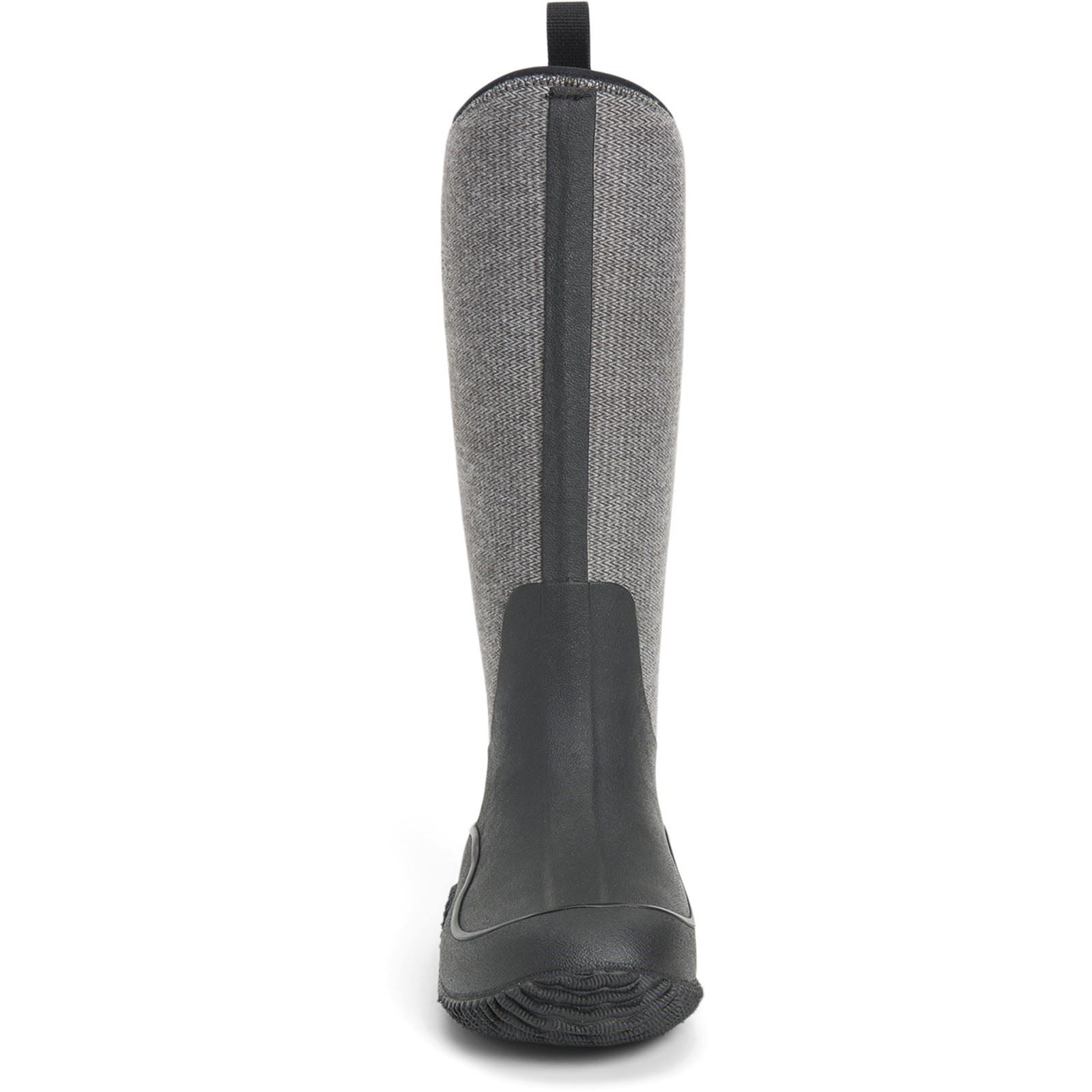 Muck Boots Hale Gummistiefel Schwarz Mit Flauschigem Hahnentrittmuster