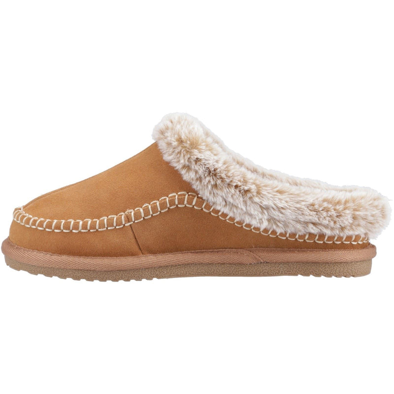 Hush Puppies Anika Damenhausschuhe aus Veloursleder in Tan