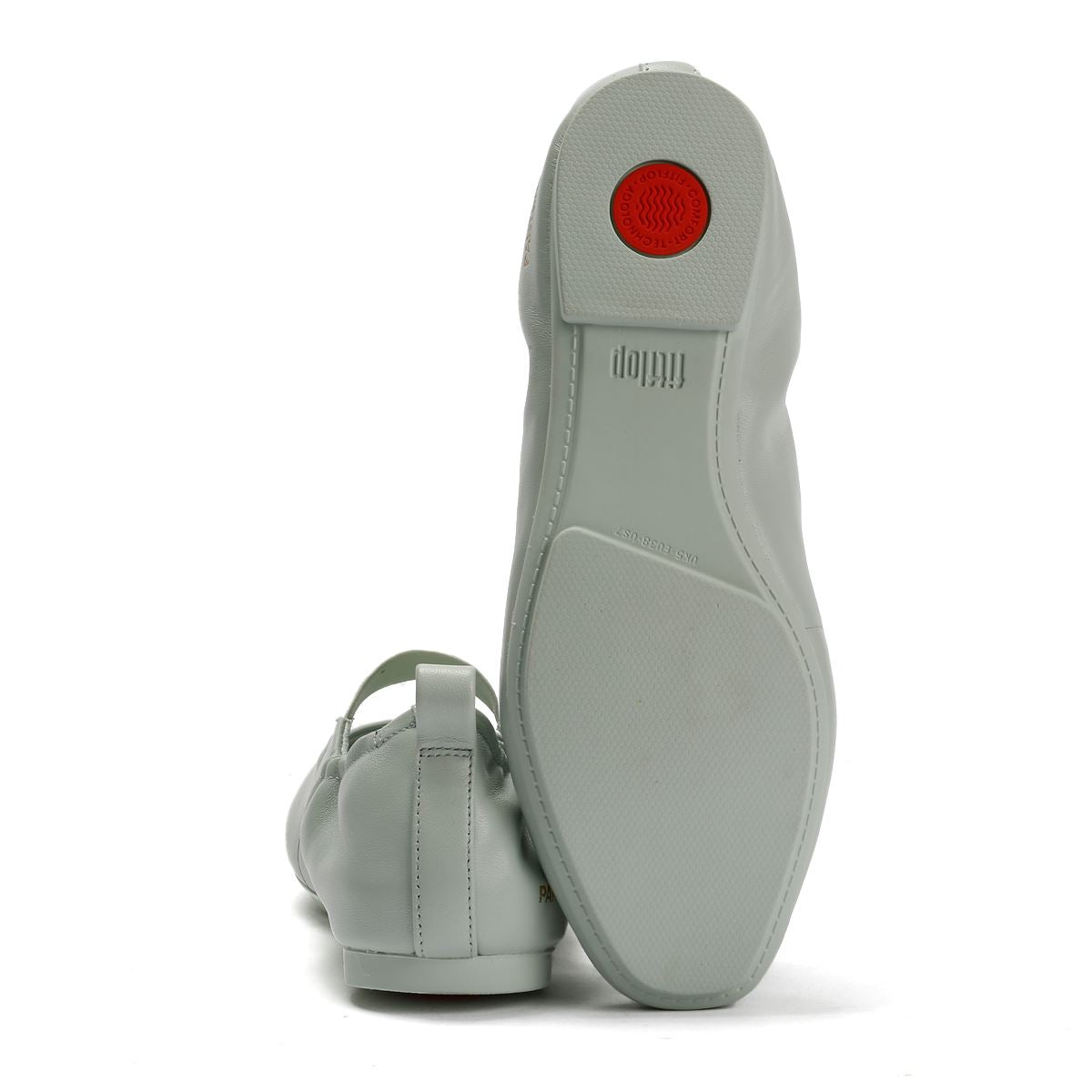 FitFlop X Pantone Delicato Mary Jane Leder Damen Grüne Schuhe