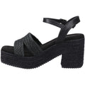 Hush Puppies Jamelia Espadrille Heel Damen Sandalen In Schwarz