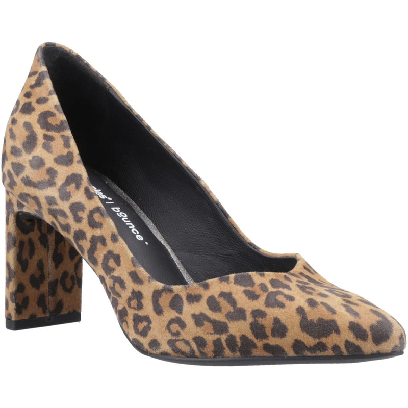 Hush Puppies Olivia Damen Wildleder Leoparden Runde Pumps