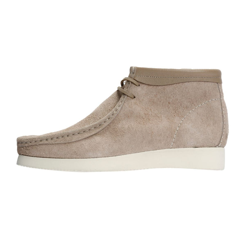 Clarks Originals Wallabee Combi Wildleder Herren Stiefel In Grau