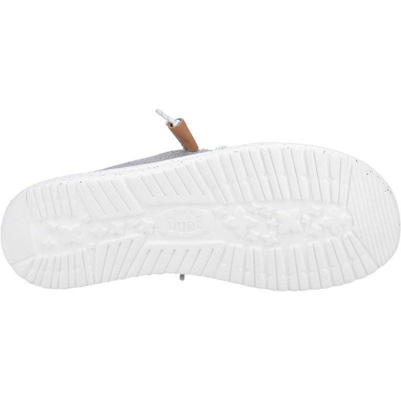 HEYDUDE Wendy Heathered Slub Tropical Damen-Graue Loafer