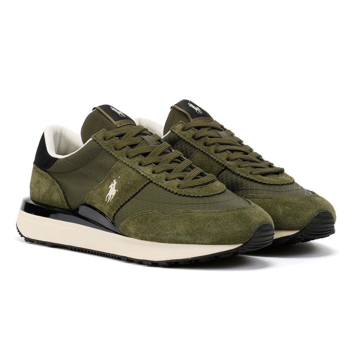 Polo Ralph Lauren Train 89 Herren Grüne Turnschuhe