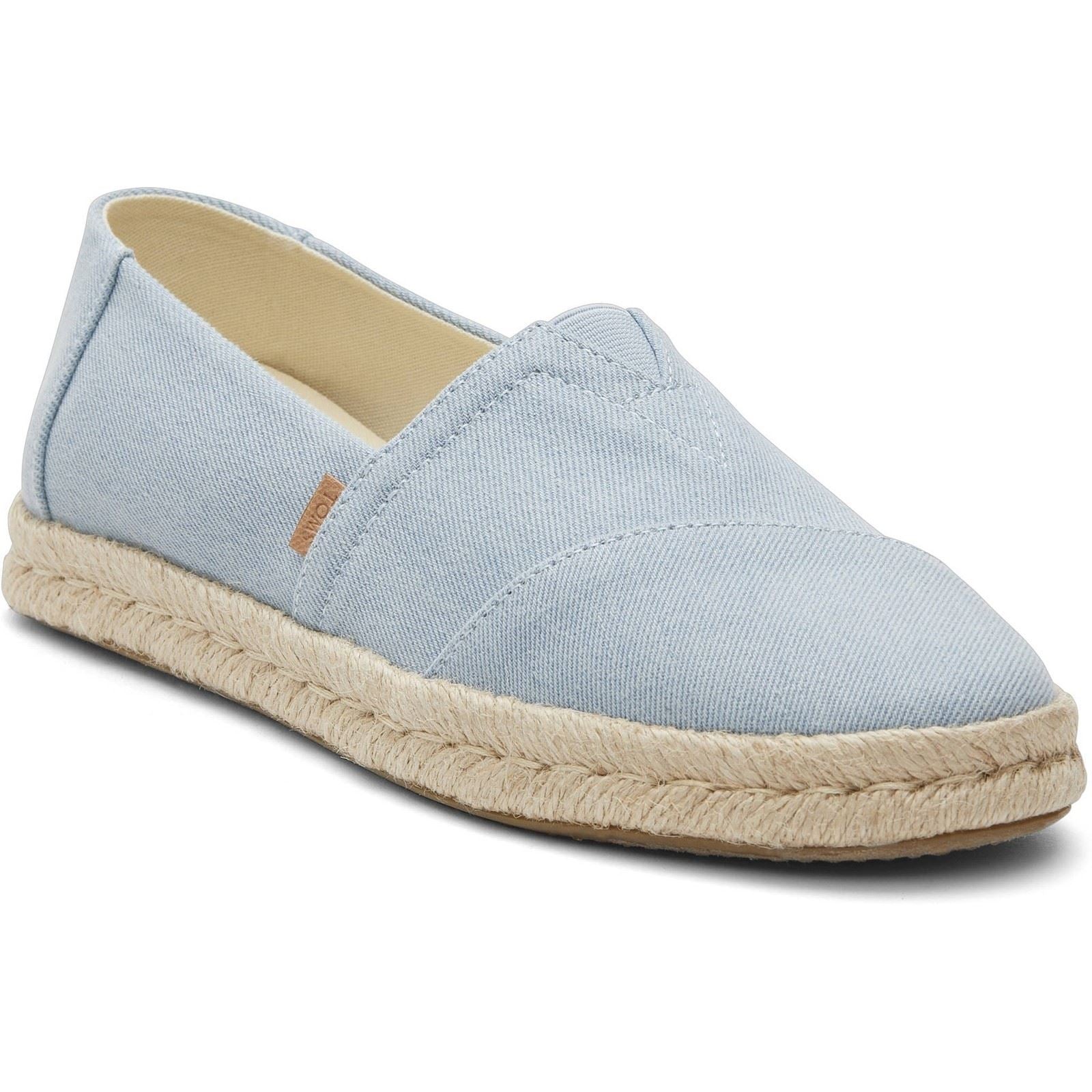TOMS Alpargata Rope 2.0 Textil Damen Hellblaue Espadrilles